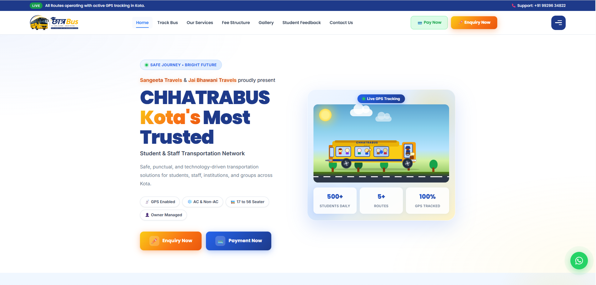 Shiv Shakti Digiworl Portfolio 5 Bus Rental services website developed by shiv shakti digiworld